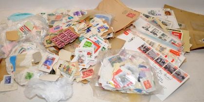 Large collection of loose mostly GB stamps to sort through c/w a number of used envelopes and FDC's
