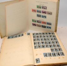 2 x Vintage stamp albums with a good selection of mostly GB and Empire stamps from Victorian through