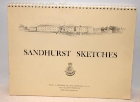 Sandhurst Sketches: 52 pages of colour and black and white prints, on quality heavy paper. Private