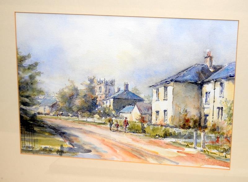 Two original watercolours of Dorset village scenes signed Brenda Pickett, 'Cottage at Osmington' and - Image 4 of 6