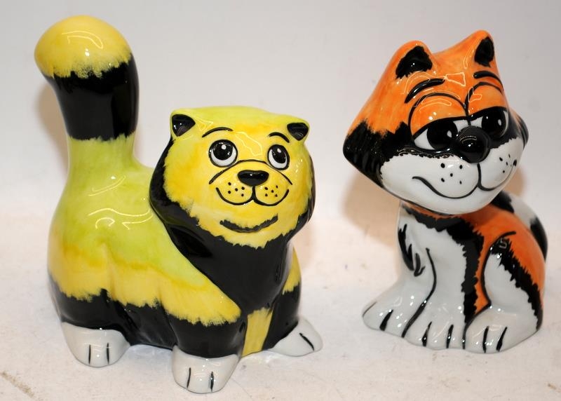5 x Lorna Bailey cat figures including Tango, Fluffy, Mothers Day, Cheshire Cat and Mothers - Image 2 of 3