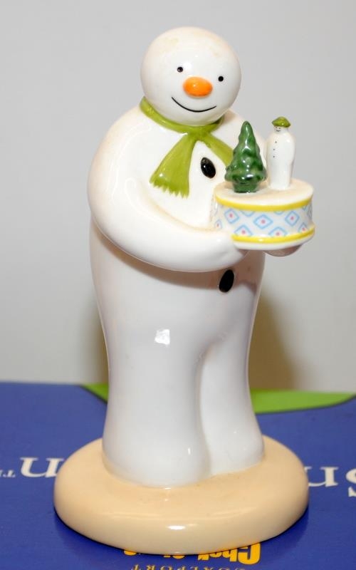 2 x Coalport The Snowman Figurines: Snowman's Surprise c/w Toothy Grin (limited edition with - Image 2 of 5
