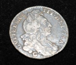 1697 William III Silver Shilling