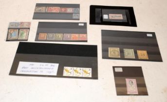 Small collection of notable stamps including George V 5/- Seahorses, 19th Century Postes