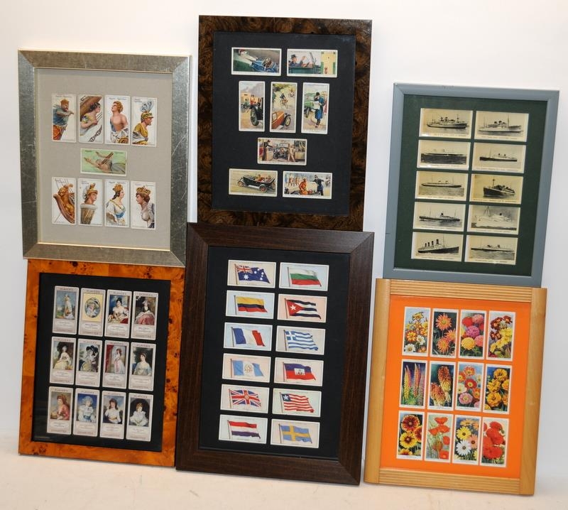 Large quantity of framed ready for display cigarette and tea cards. 12 frames in lot - Image 2 of 4