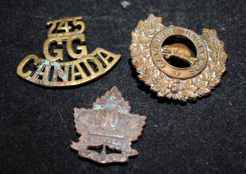 Collection of WWI Canadian Forces Cap Badges, some scarce examples. 14 in lot - Image 5 of 6