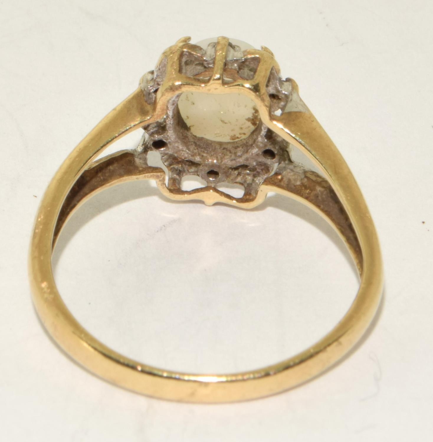 Vintage 9ct gold natural Opal ring size L - Image 3 of 5