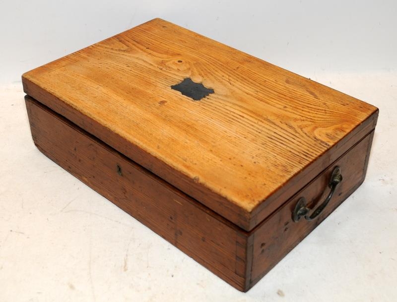 Vintage watch maker/jewellers lathe c/w accessories housed in a hinged wooden box. From a working - Image 4 of 4