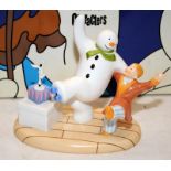 Coalport The Snowman Limited Edition Figurine: Treading The Boards 576/2000. Boxed with