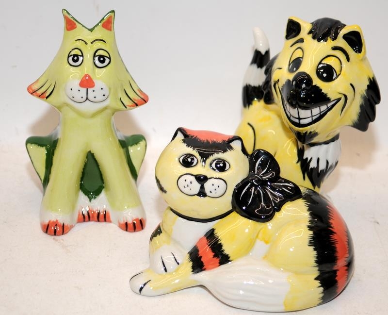 5 x Lorna Bailey cat figures including Emily, Sophie, Toots and Skinny. All signed - Image 3 of 3