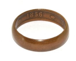 An original antique Commorative Naploleon III bronze ring inscribed on the inside Napoleon III