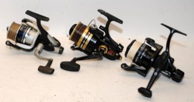 3 x fixed spool fishing reels to include a Penn 6500 SS