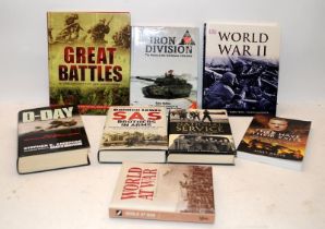 A collection of books mostly relating to the British Army during WWII