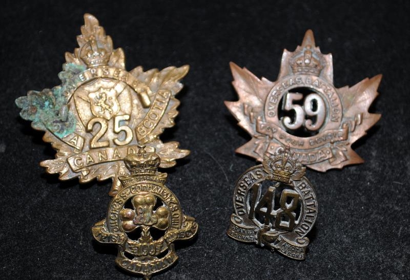 Collection of WWI Canadian Forces Cap Badges, some scarce examples. 14 in lot - Image 3 of 6