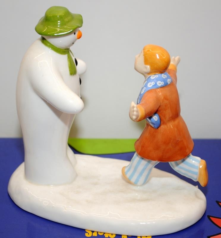 2 x Coalport The Snowman figurines: I'll Never Forget You c/w The Bashful Blush. Both boxed - Image 2 of 5