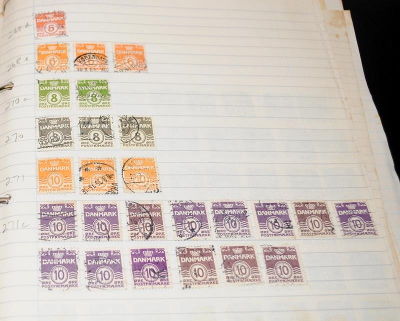 A collection of European stamps albums, including Finland, Denmark, Spain, Germany and a small GB - Image 5 of 8