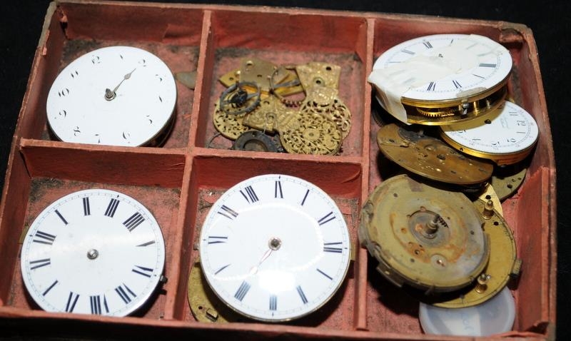 A collection of fusee and verge pocket watch movements, several of the fusee movements in working - Image 5 of 6