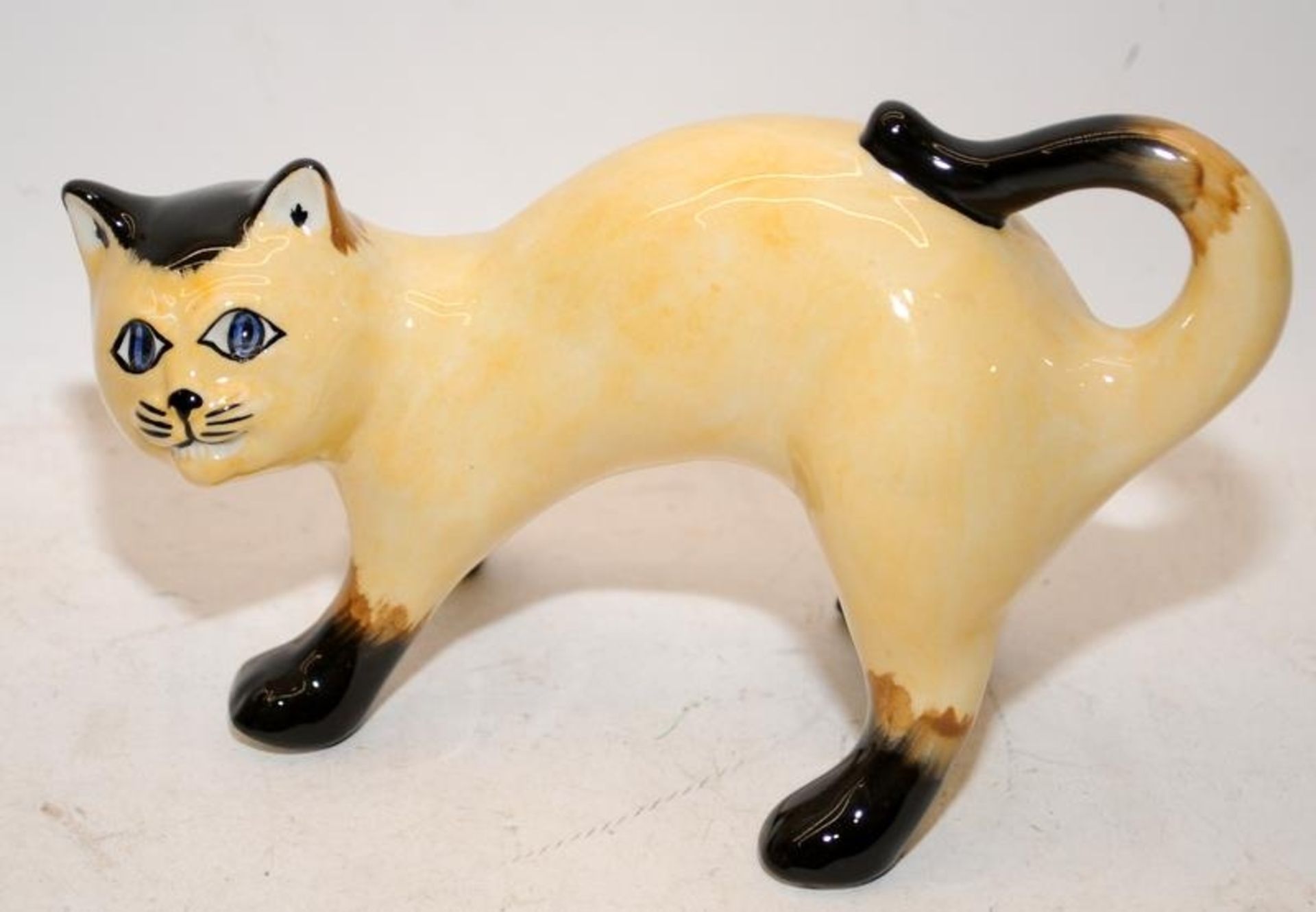 Lorna Bailey Cat Figures. 3 x early names unknown Lorna Bailey cats with very low edition limits - Image 4 of 5