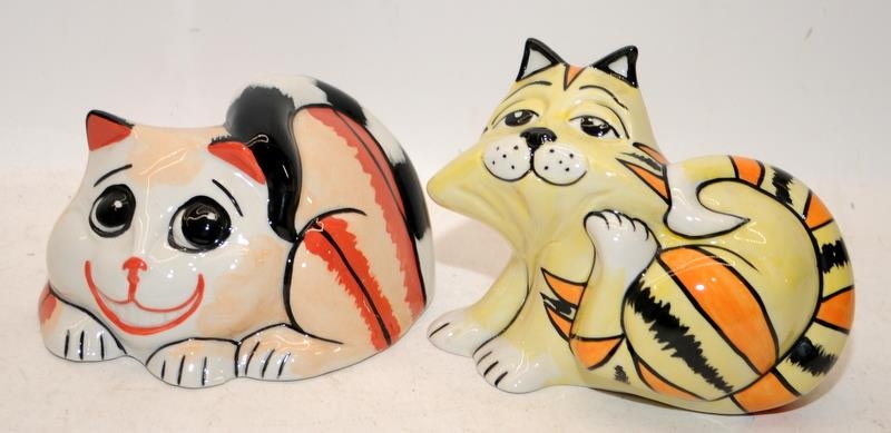 5 x Lorna Bailey cat figures including Scratchy, Gizmo and Cheerio. All signed - Image 3 of 3