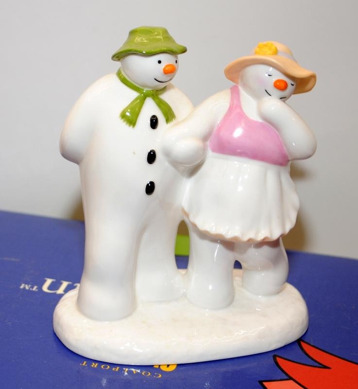 2 x Coalport The Snowman figurines: I'll Never Forget You c/w The Bashful Blush. Both boxed - Image 4 of 5