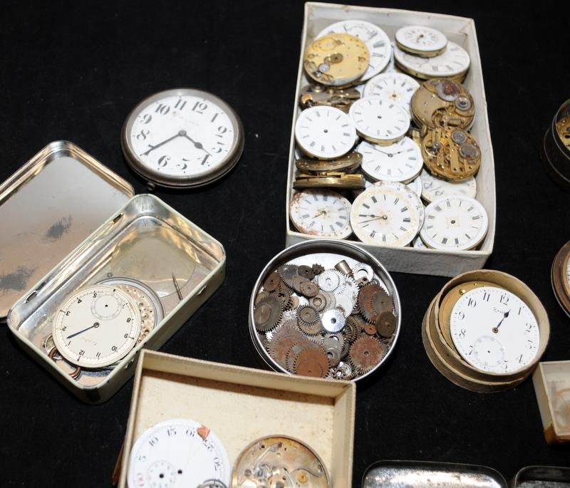 Collection of pocket watch/car clock spares and parts for spares/repair - Image 3 of 5