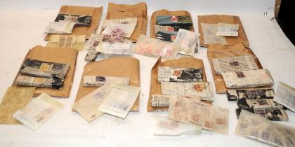 Large collection of WWII era George VI Indian Postage stamps 1939-1943. Loose and sorted into types.