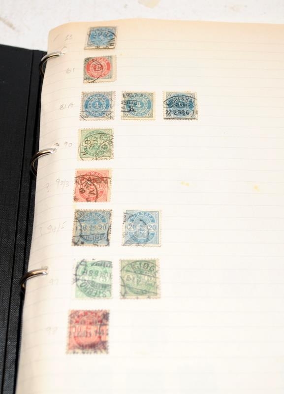 A collection of European stamps albums, including Finland, Denmark, Spain, Germany and a small GB - Image 4 of 8