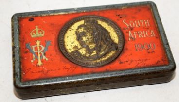 1900 Boer War South Africa Queen Victoria New Years Chocolate Gift Tin