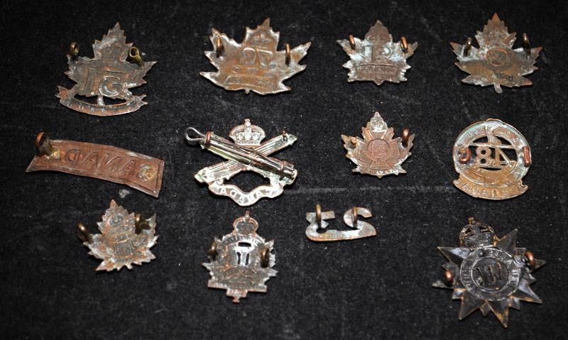 Collection of WWI Canadian Forces Cap Badges, some scarce examples. 12 in lot - Image 5 of 5
