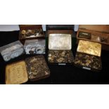 Large box of pocket watch dials, spare parts etc. Good lot to sort through