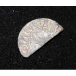 Henry III (Reigned 1216-1272) Silver Hammered Longcross Penny, Voided and Cut
