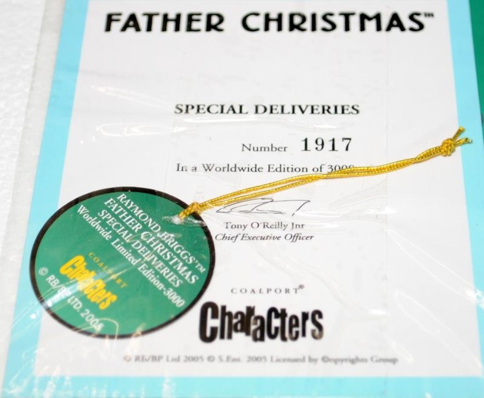 2 x Coalport Characters Raymond Briggs Father Christmas figurines: Time For A Break c/w Special - Image 3 of 6