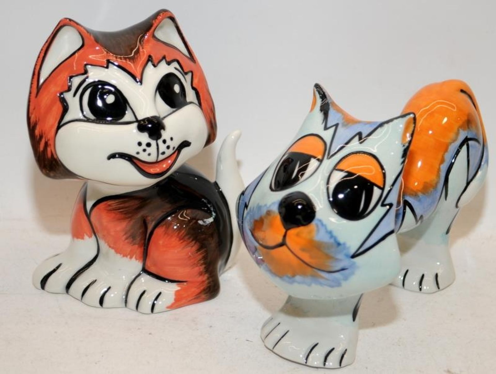 5 x Lorna Bailey cat figures including Emily, Sophie, Toots and Skinny. All signed - Image 2 of 3