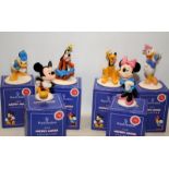 Royal Doulton Mickey Mouse 70th Anniversary Collection. Complete set of all 6 figures, boxed