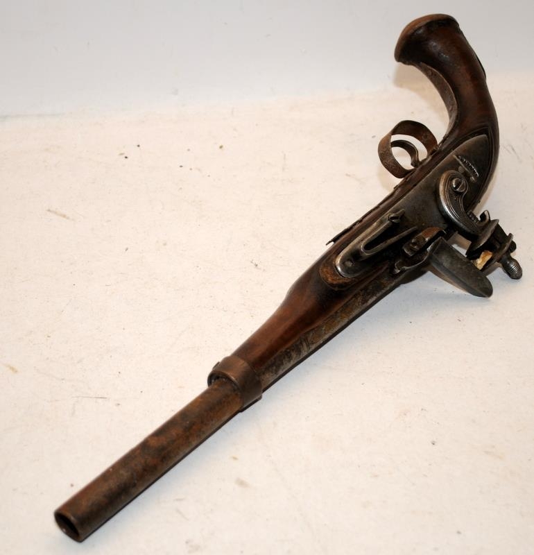 Antique Flintlock Musket. O/all length 47cms. For decorative purposes only - Image 5 of 5