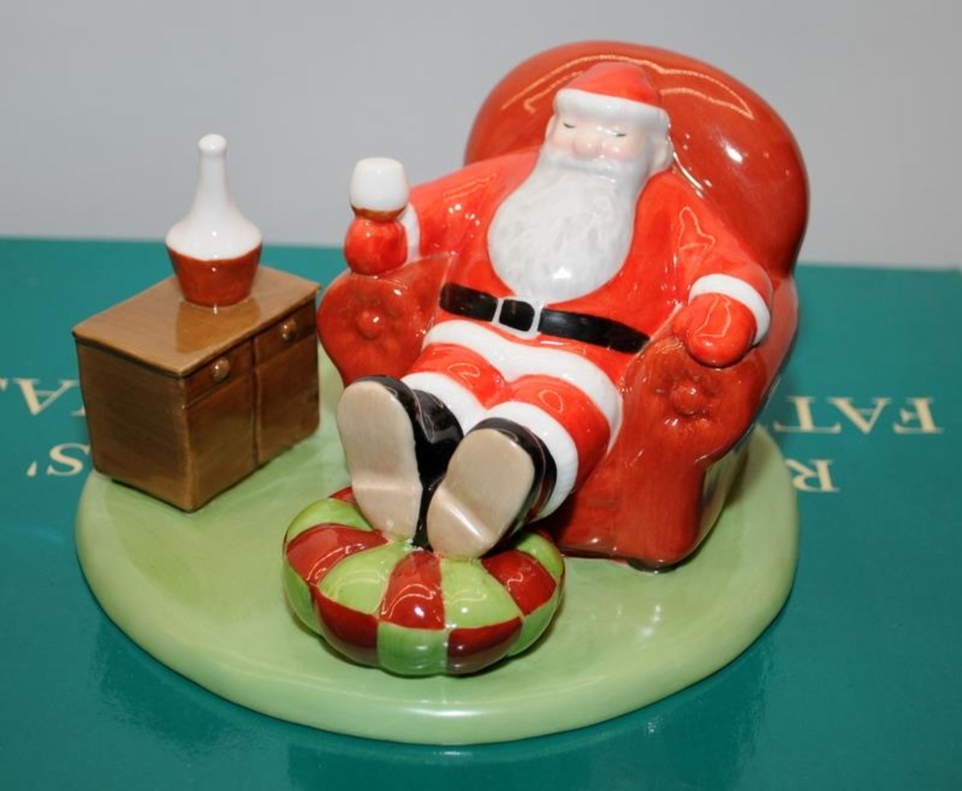 2 x Coalport Characters Raymond Briggs Father Christmas figurines: Line Dancing c/w Time for a Break - Image 2 of 6