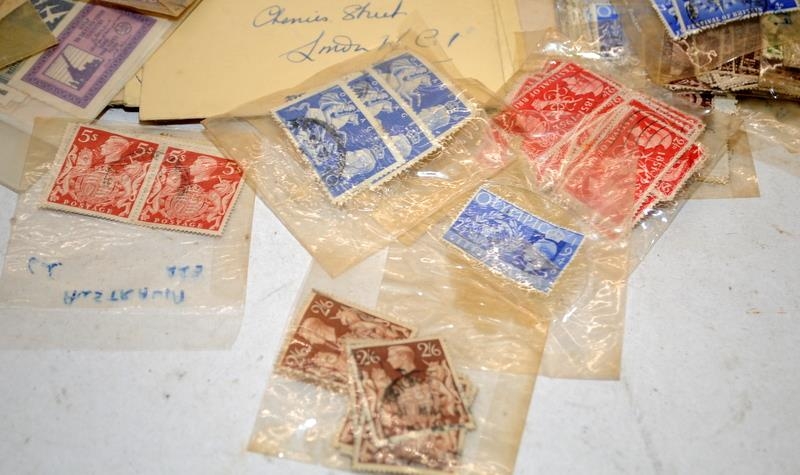 Good mixed collection of GB stamps from Victorian era onwards. Includes overstamps, Post paid - Image 4 of 4