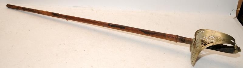 Antique 1897 Pattern Indian Officer's Dress Sword. George V Cypher to Basket c/w scabbard ( - Image 7 of 7