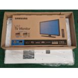 Samsung TE310 28" boxed TV monitor together with wall mount.