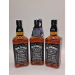 3 x 1ltr bottles of Jack Daniels ref 201, 202
