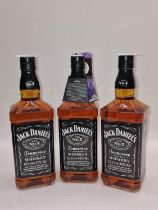 3 x 1ltr bottles of Jack Daniels ref 201, 202