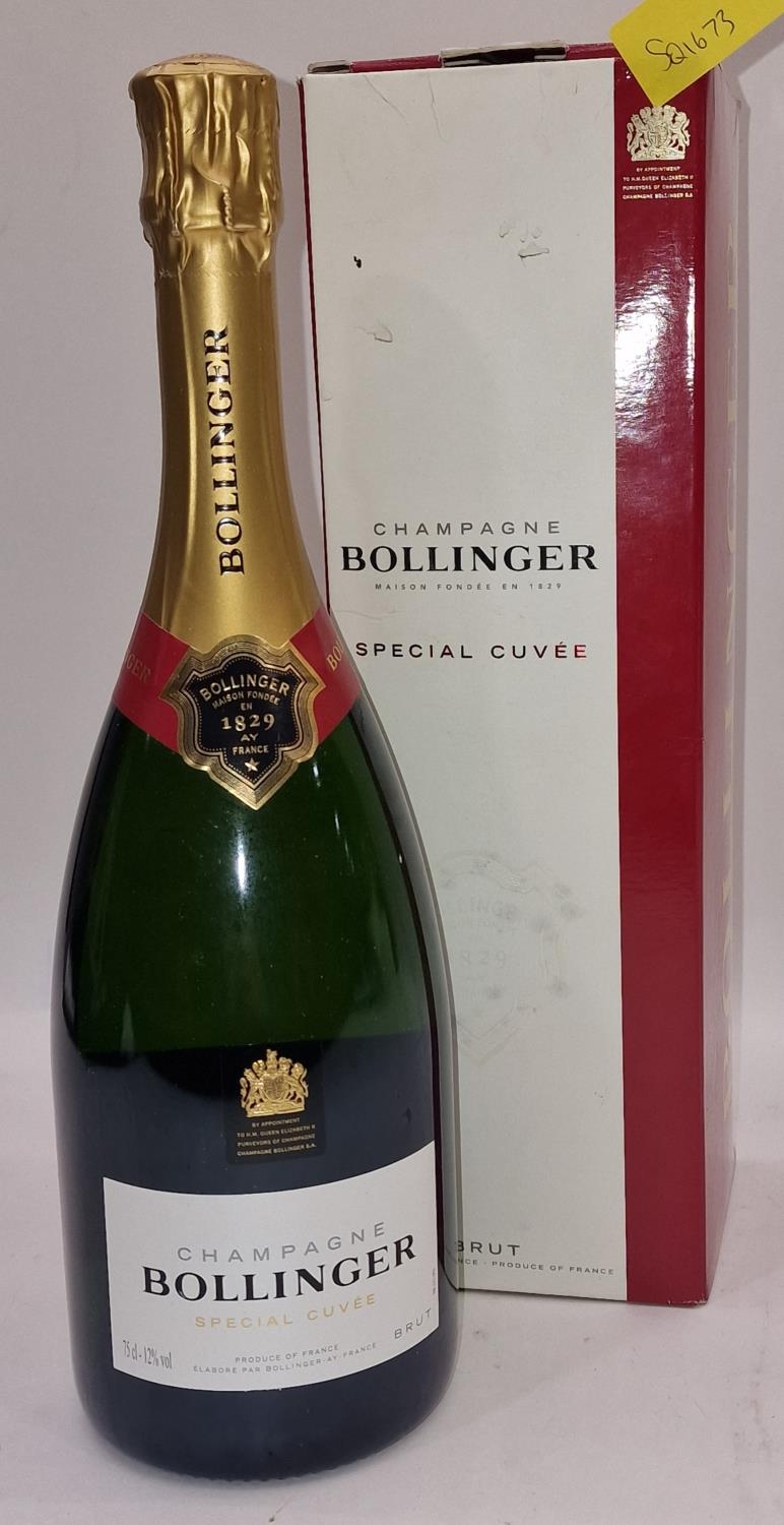 Boxed bottle of Bollinger Special Cuvee Champagne