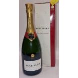 Boxed bottle of Bollinger Special Cuvee Champagne