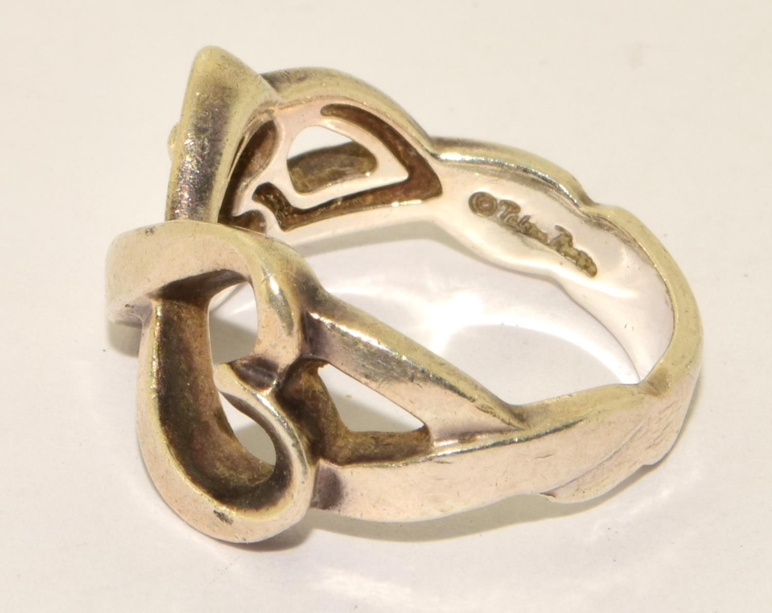 Tiffany & Co Picasso silver ring Size N/O - Image 2 of 3