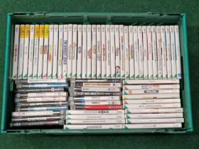 Tray of various gaming discs. To include - Wii and PlayStation 3 games. 66 in total.