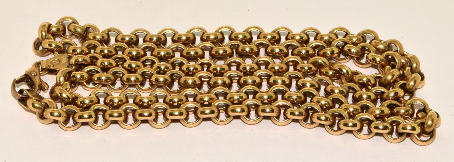9ct gold belcher neck chain 18g ref 74 - Image 4 of 4