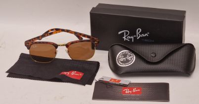 Ray Ban Tech pair of sunglasses to include outer box, inner case, cleaning cloth and paperwork.