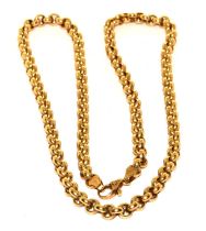 9ct gold belcher neck chain 18g ref 74