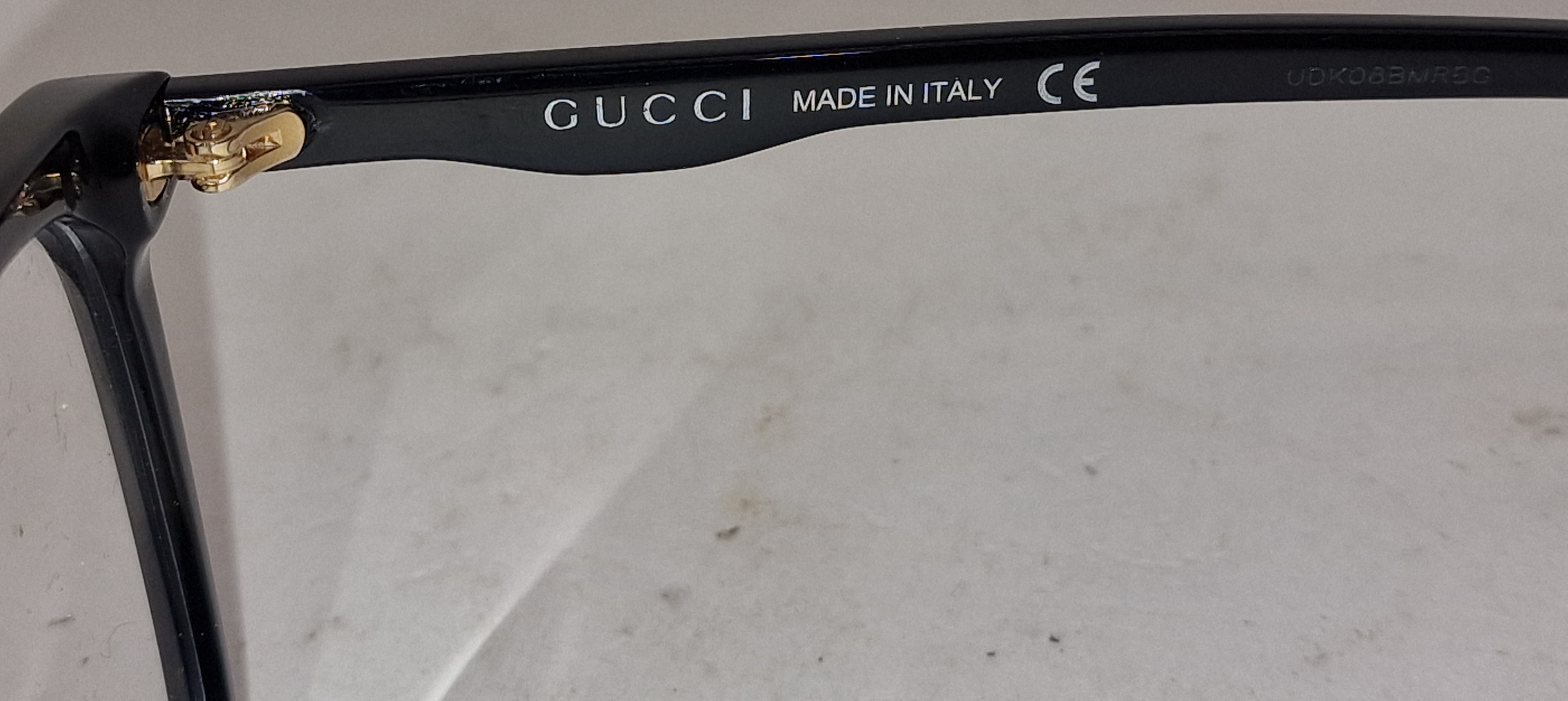 Pair of designer glasses marked "Gucci" complete with case, bag and cleaning cloth. - Image 2 of 4