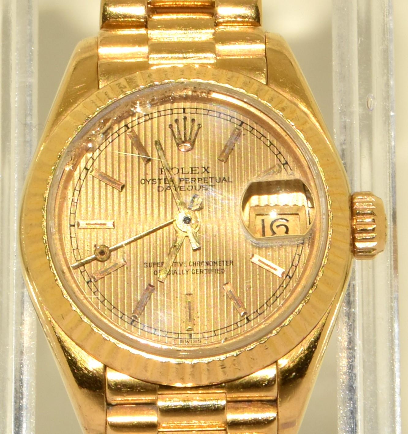 Rolex model 69178, 18ct gold purchased 1988 from watches of Switzerland, watch is not running. Comes - Image 3 of 8